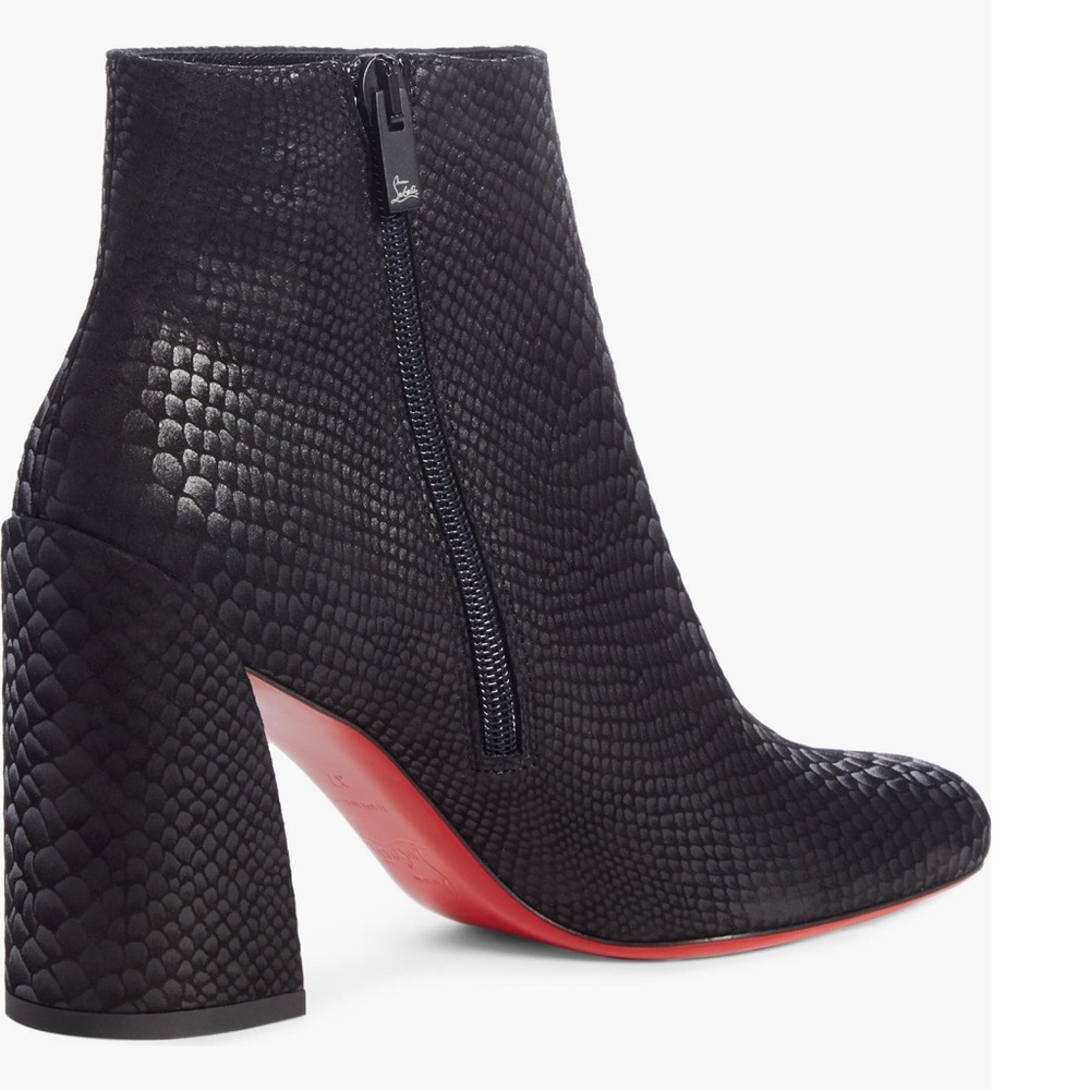 Christian Louboutin Turela snake embossed bootie size 38 - Picture 4 of 10